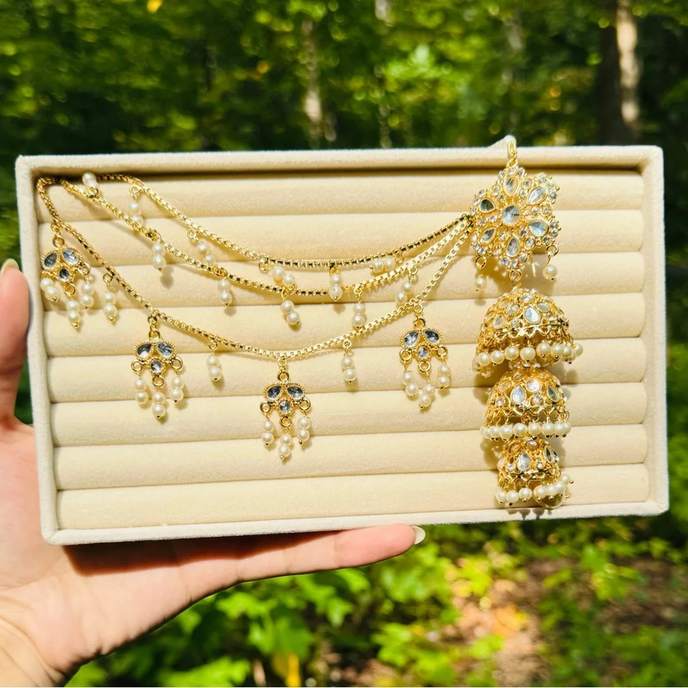 ❌Only One Left ❌Indian/Pakistani sahara earrings - Picture 4 of 4